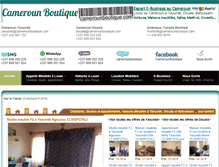 Tablet Screenshot of camerounboutique.com